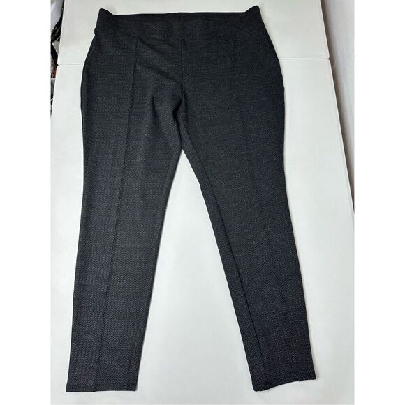 Time And Tru Womens Pull On Slim Pants Gray  Stretch Elastic Waist Size XXL (20) - Picture 1 of 14